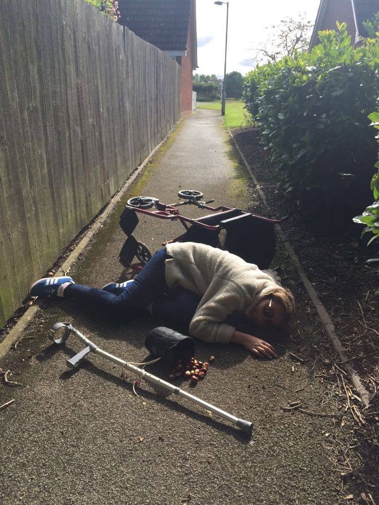 That time we threw you out the wheelchair